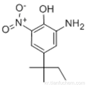 페놀, 2- 아미노 -4- (1,1- 디메틸 프로필) -6- 니트로 -CAS 83488-02-2